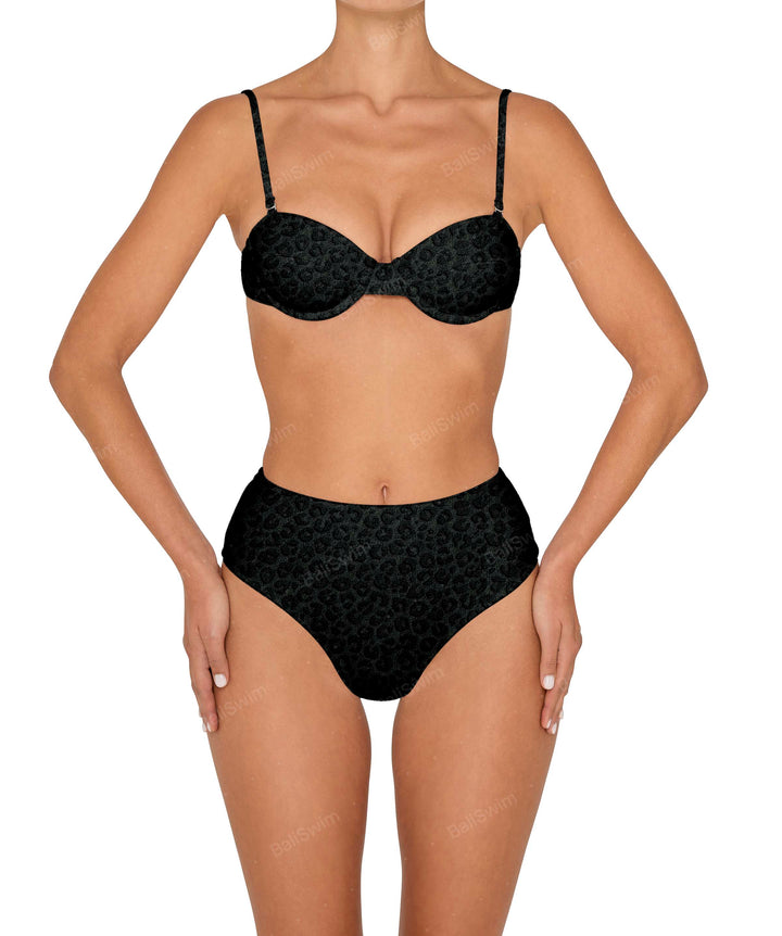 BSWS-T145 Balconette underwire top with removable straps