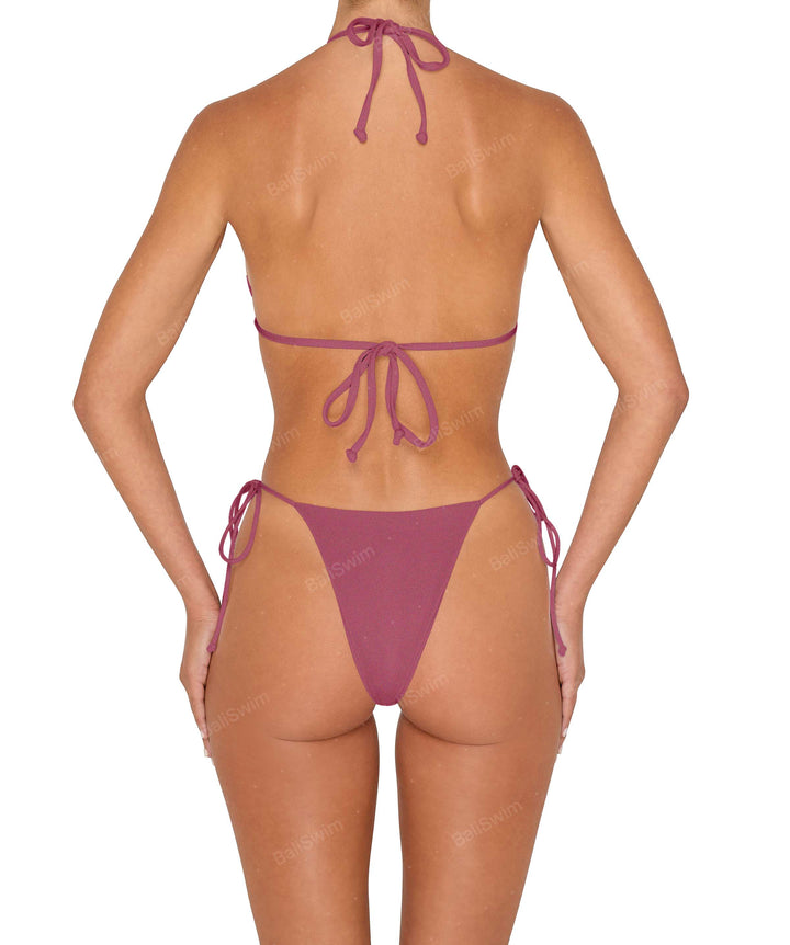 BSWS-B146 Tie Side Flower Crochet Cheeky Bottom