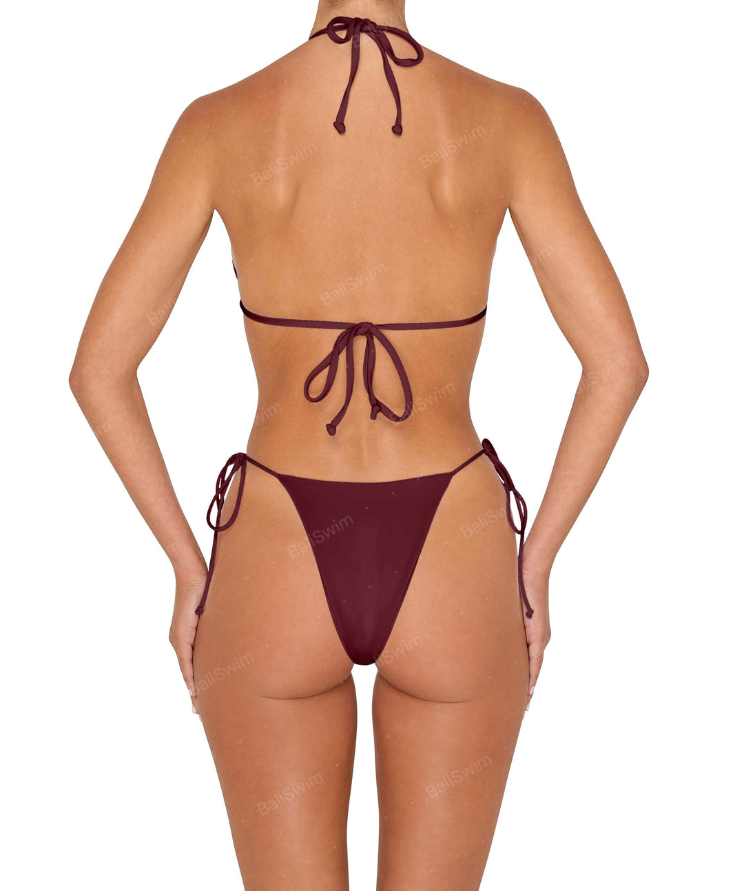 BSWS-B146 Tie Side Flower Crochet Cheeky Bottom