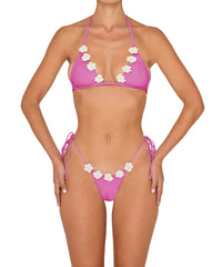 BSWS-B146 Tie Side Flower Crochet Cheeky Bottom