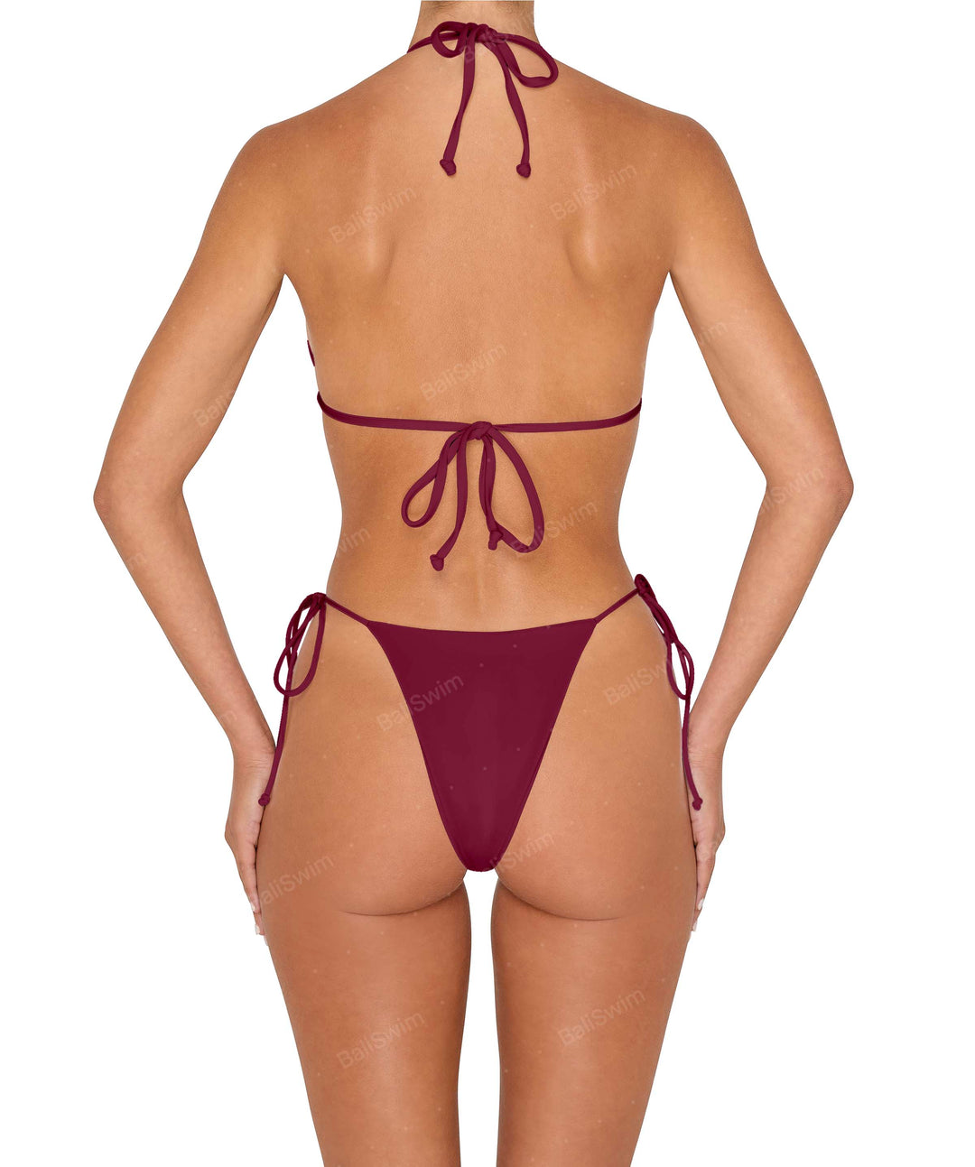 BSWS-B146 Tie Side Flower Crochet Cheeky Bottom