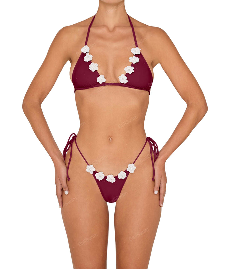 BSWS-T146 Triangle Top With Flower Crochet