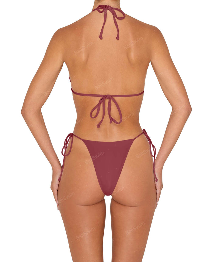 BSWS-B146 Tie Side Flower Crochet Cheeky Bottom