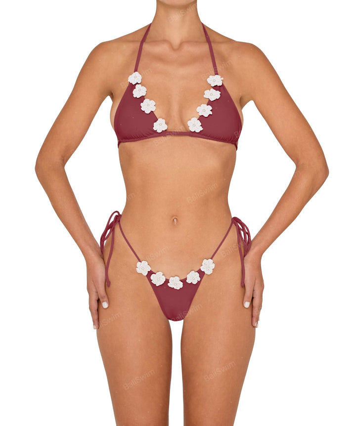 BSWS-T146 Triangle Top With Flower Crochet