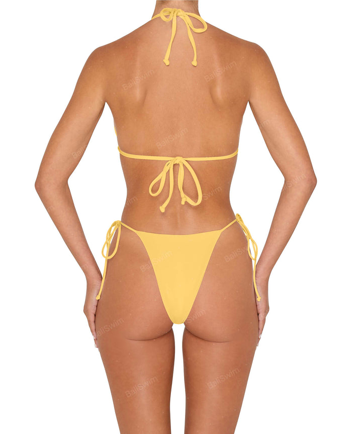 BSWS-B146 Tie Side Flower Crochet Cheeky Bottom