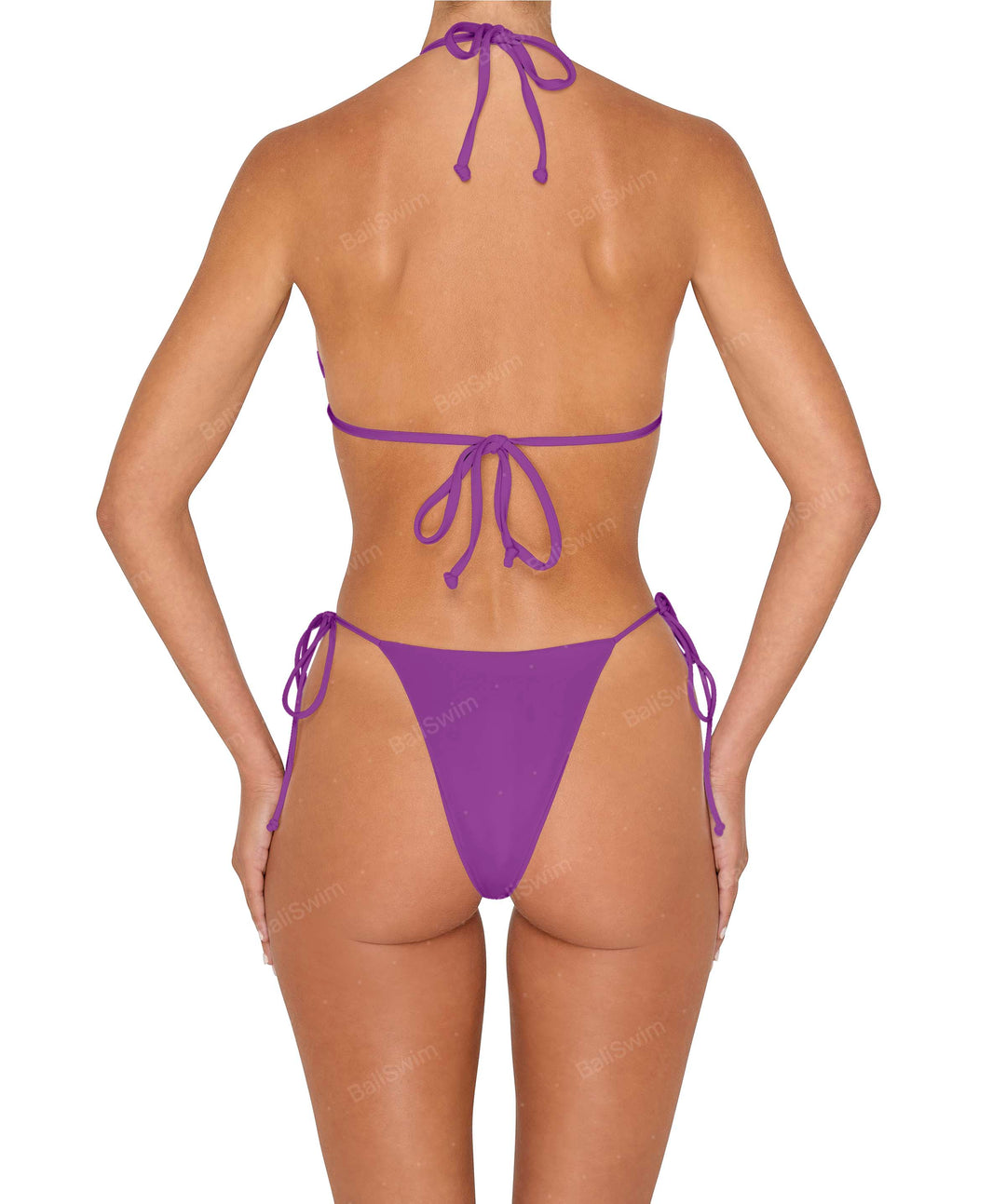 BSWS-B146 Tie Side Flower Crochet Cheeky Bottom