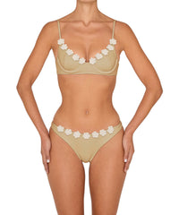 BSWS-T147 Underwire Top With Flower Crochet