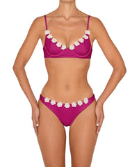 BSWS-T147 Underwire Top With Flower Crochet