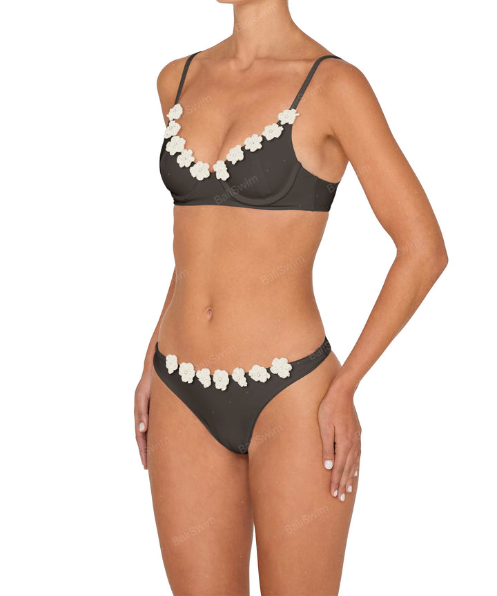 BSWS-T147 Underwire Top With Flower Crochet