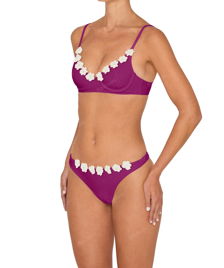 BSWS-B147 Classic Seamless Bottom With Flower Crochet