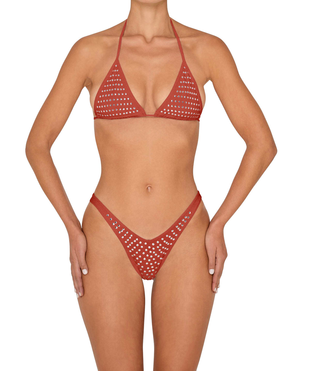 BSWS-B148 Studded Cheeky V-Cut Bottom