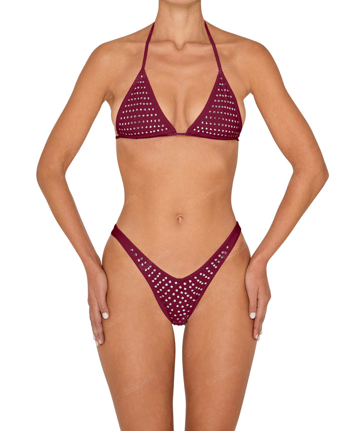 BSWS-B148 Studded Cheeky V-Cut Bottom