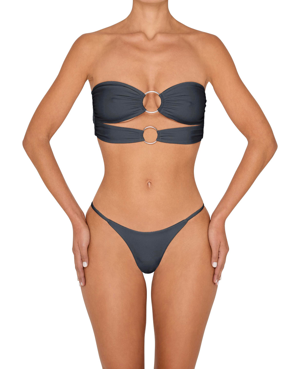 BSWS-B149 Curved Waist High Leg Bottom