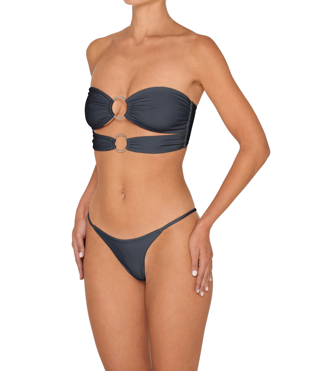 BSWS-B149 Curved Waist High Leg Bottom