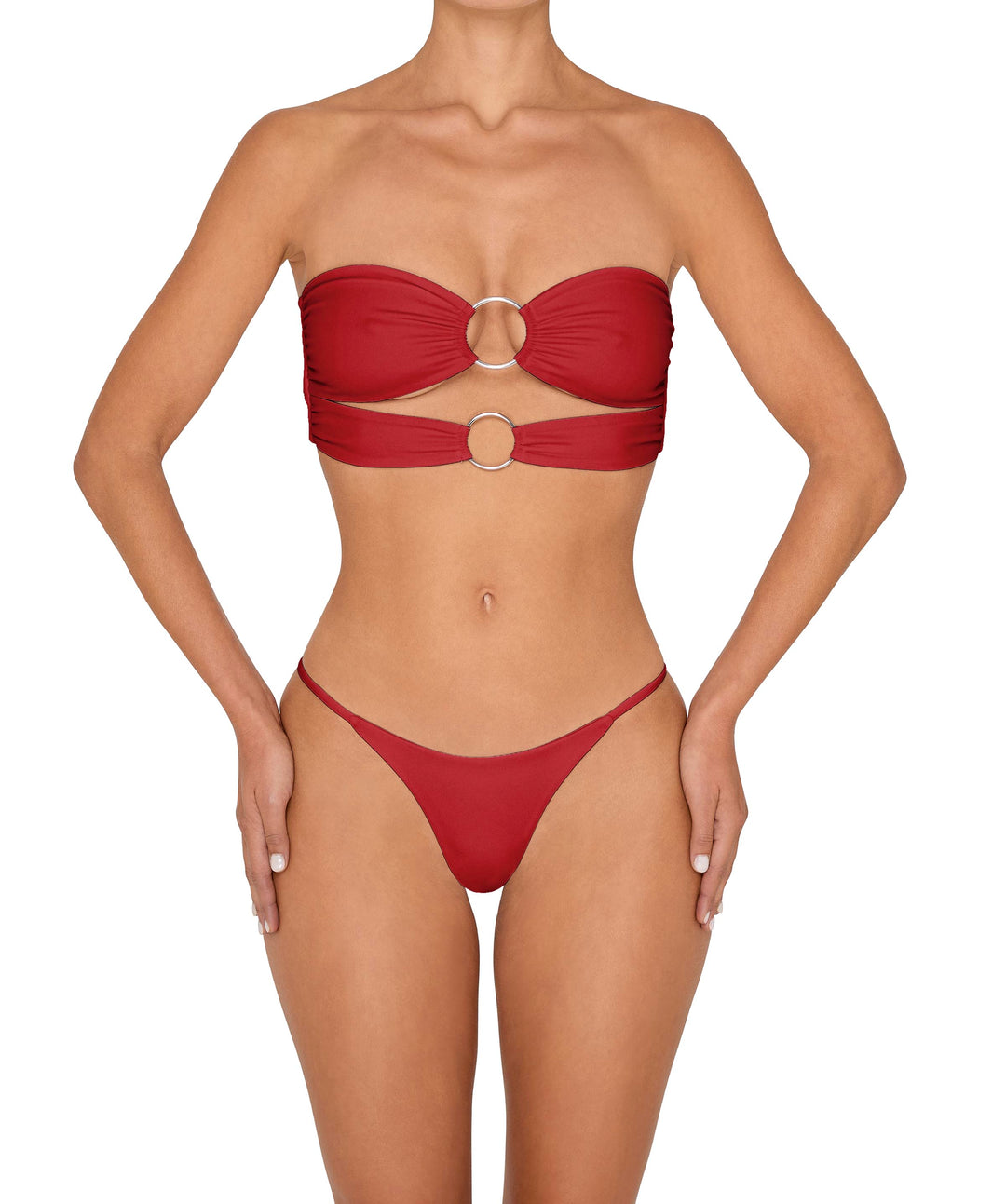 BSWS-B149 Curved Waist High Leg Bottom