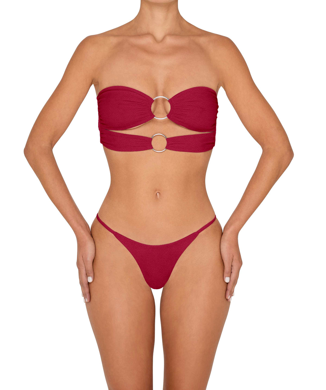 BSWS-B149 Curved Waist High Leg Bottom