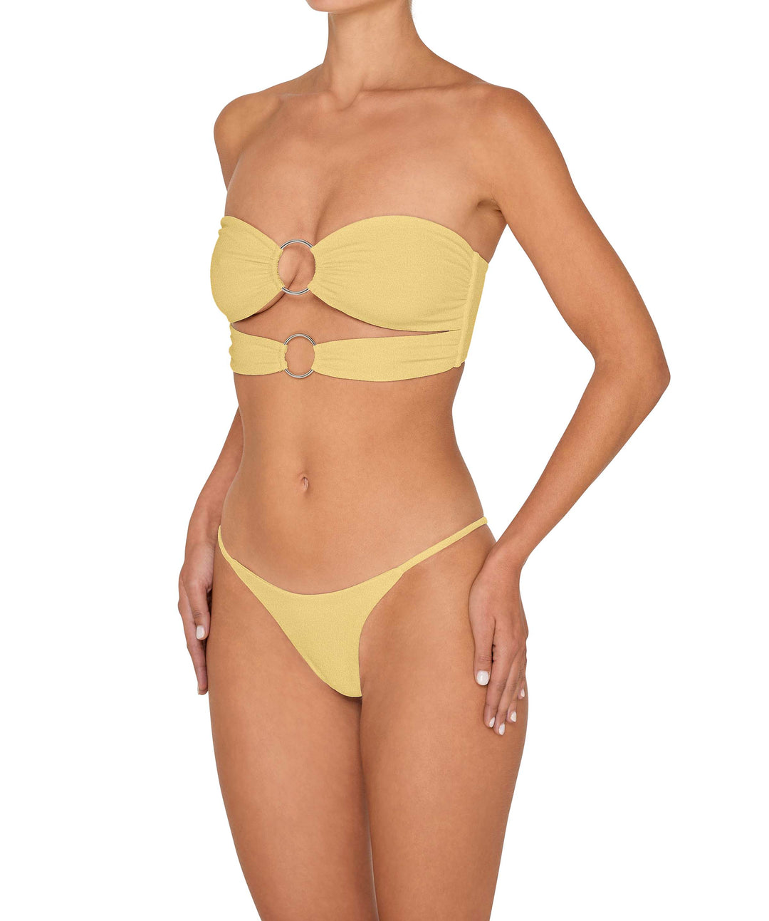 BSWS-B149 Curved Waist High Leg Bottom