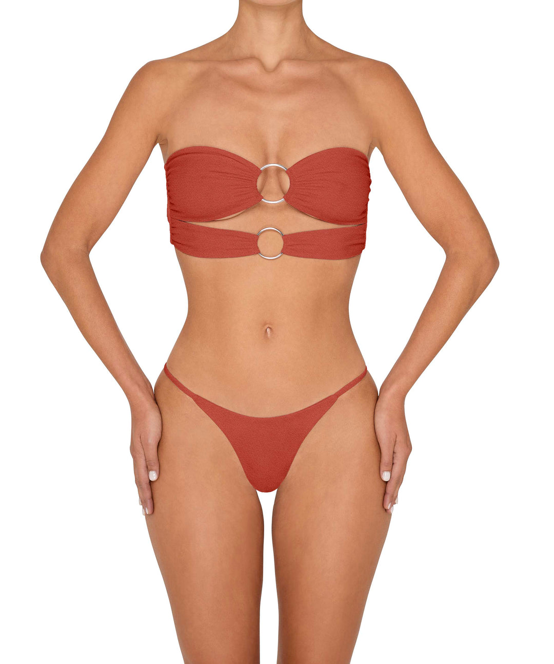 BSWS-T149 Double O Ring Center Bandeau Top