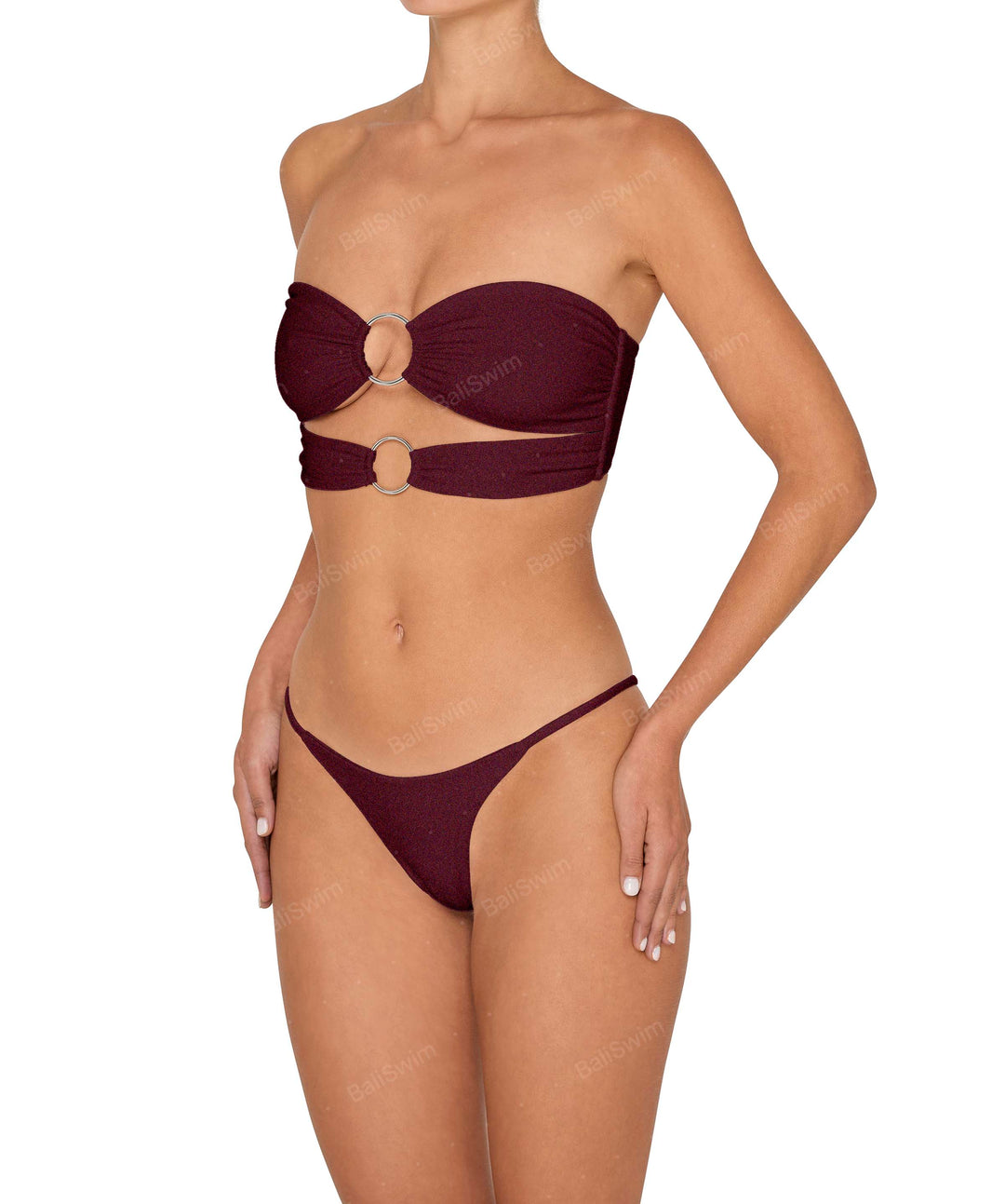 BSWS-B149 Curved Waist High Leg Bottom