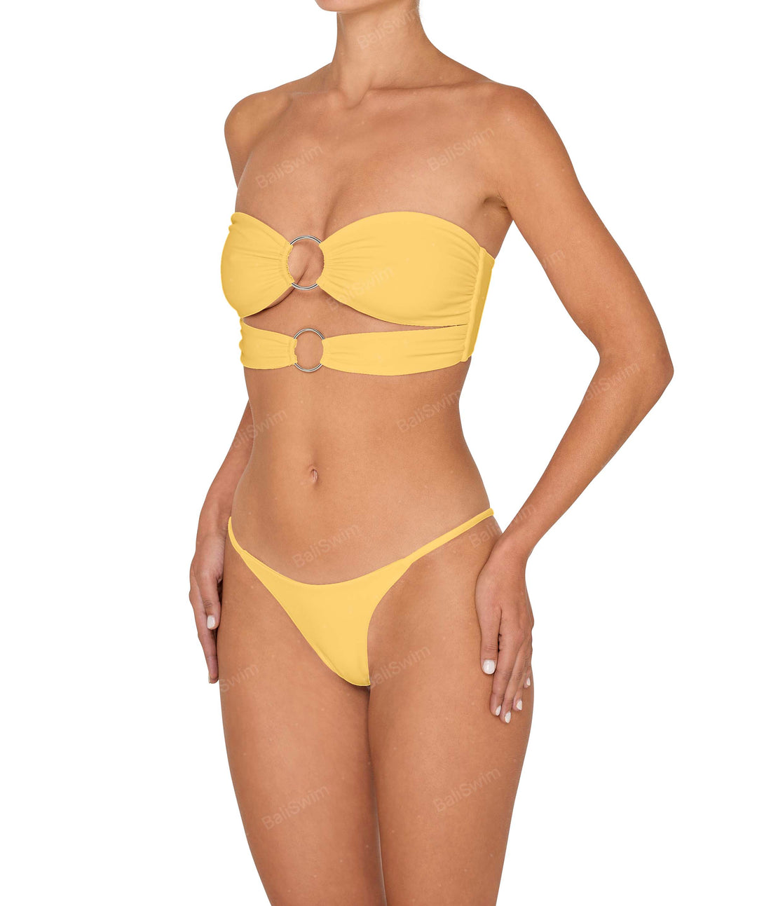 BSWS-B149 Curved Waist High Leg Bottom