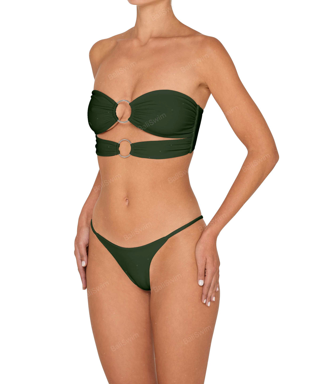 BSWS-B149 Curved Waist High Leg Bottom