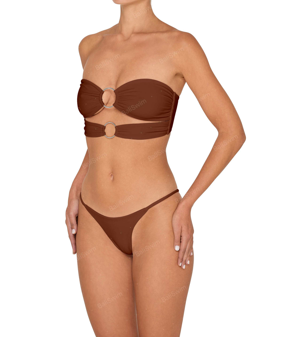 BSWS-B149 Curved Waist High Leg Bottom