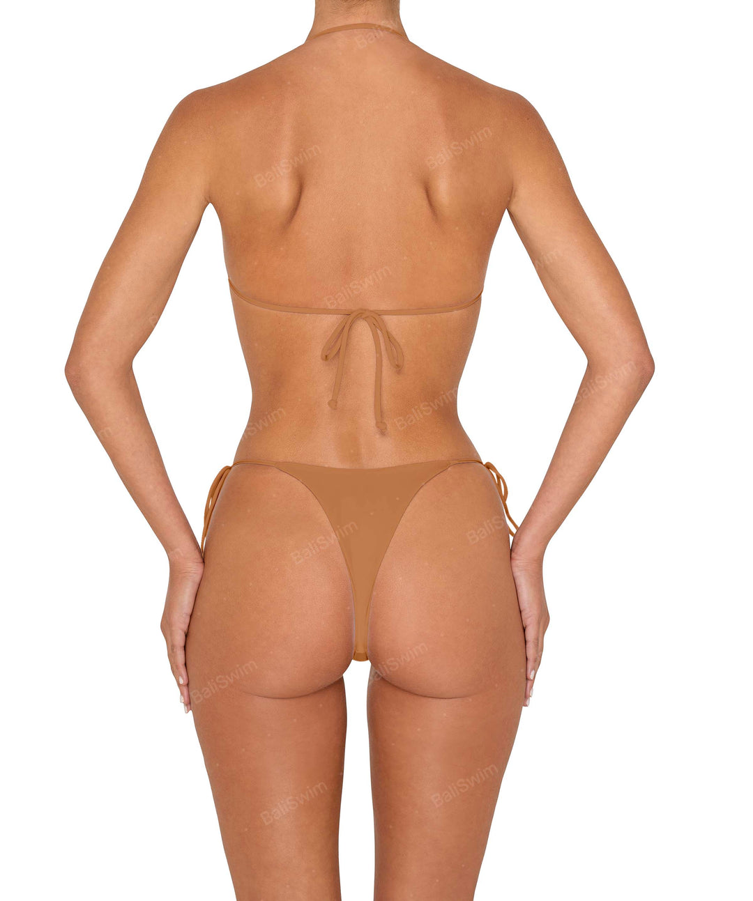 BSWS-T151 Side Tunnel Shirred Bandeau Tie Top