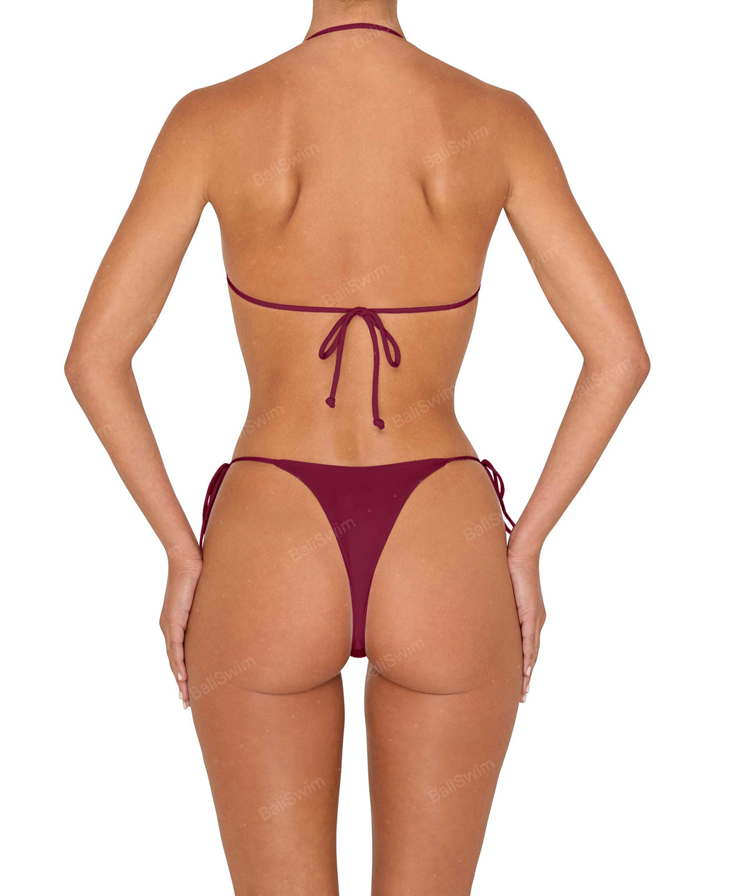 BSWS-T151 Side Tunnel Shirred Bandeau Tie Top