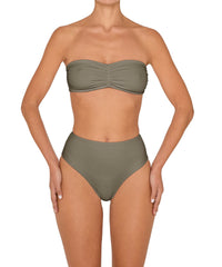 BSWS-T152 Center Front Shirred Bandeau Top