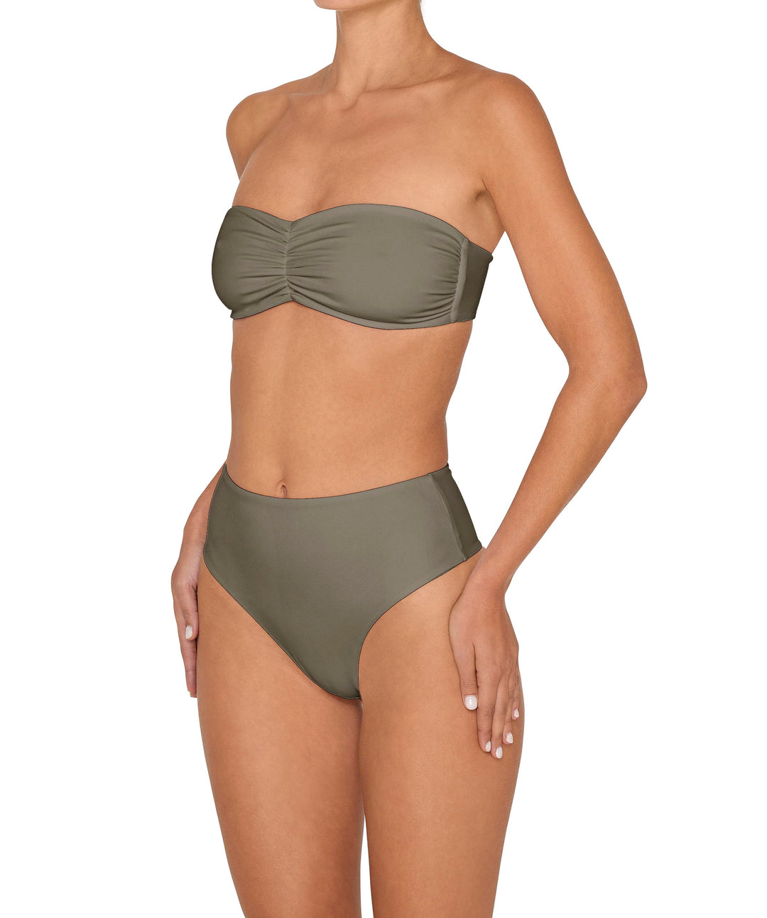 BSWS-T152 Center Front Shirred Bandeau Top
