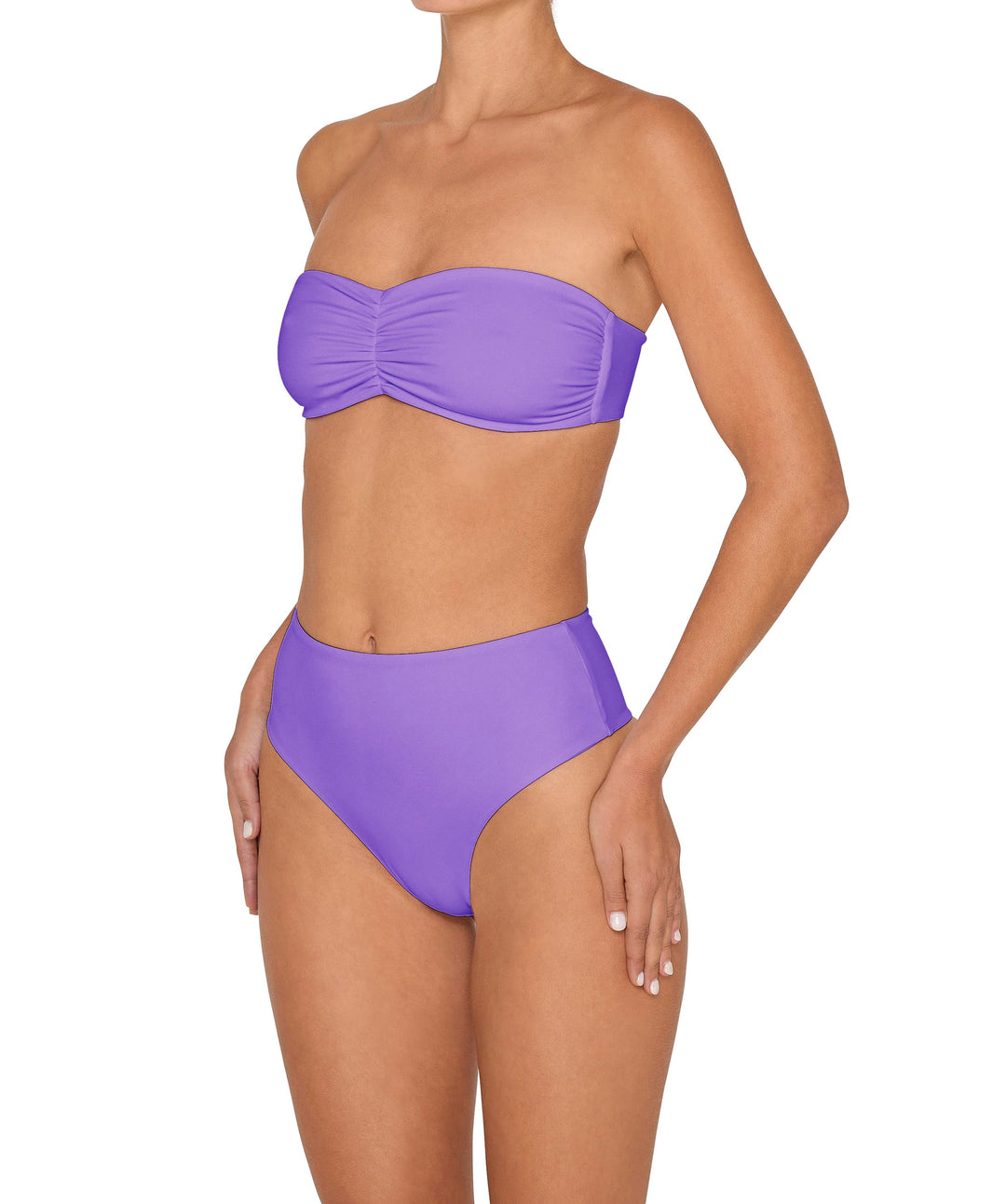 BSWS-T152 Center Front Shirred Bandeau Top