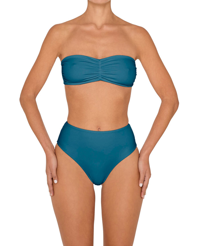 BSWS-T152 Center Front Shirred Bandeau Top