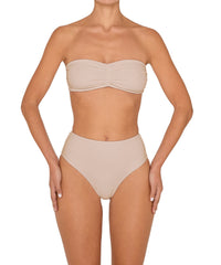 BSWS-T152 Center Front Shirred Bandeau Top