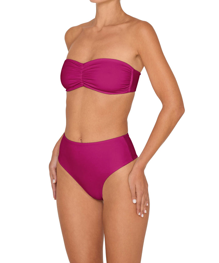BSWS-T152 Center Front Shirred Bandeau Top