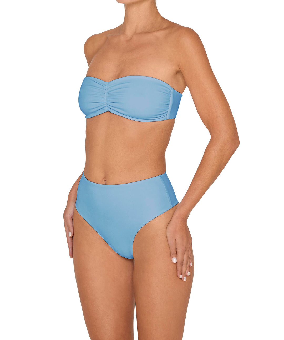 BSWS-T152 Center Front Shirred Bandeau Top