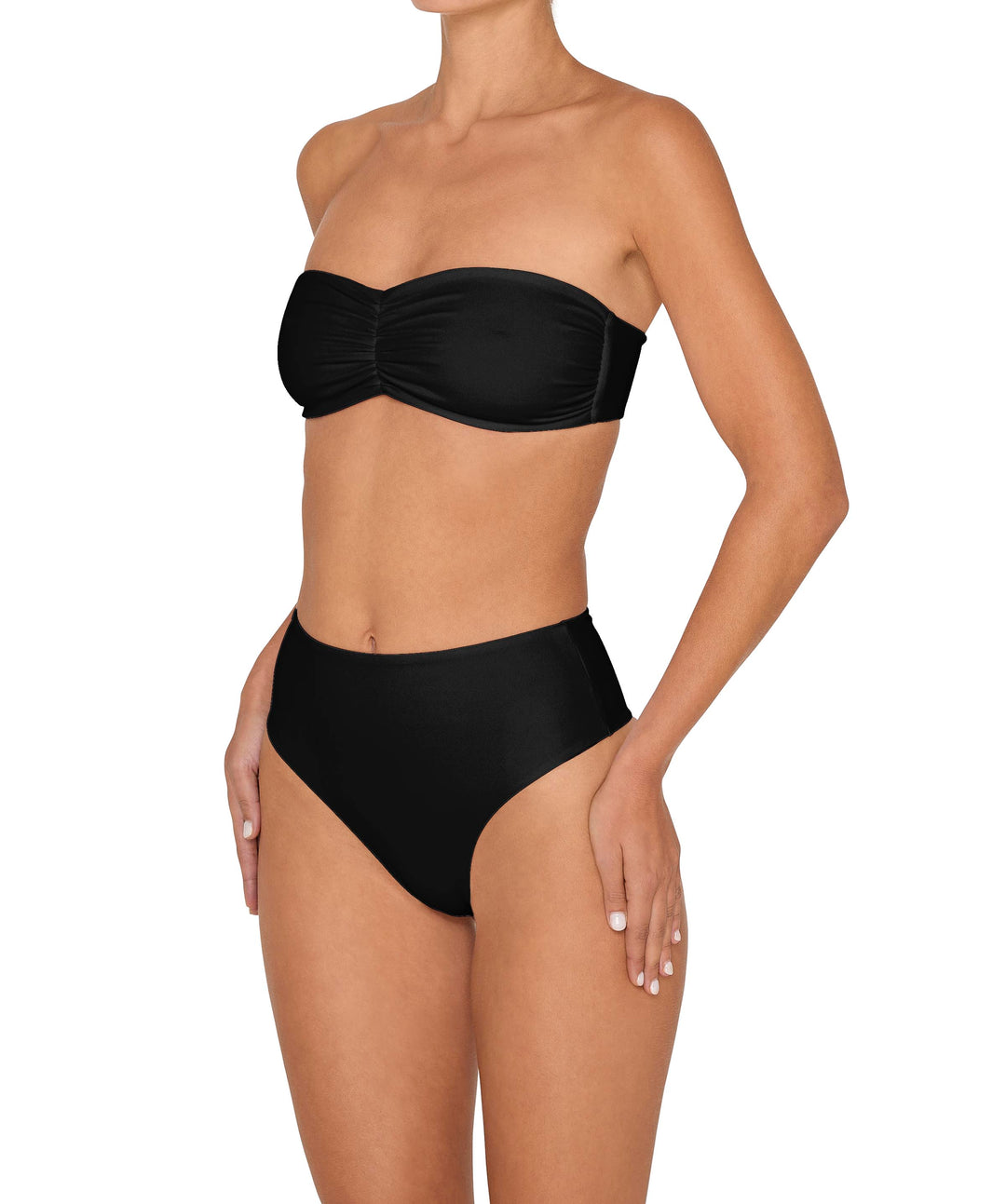 BSWS-T152 Center Front Shirred Bandeau Top