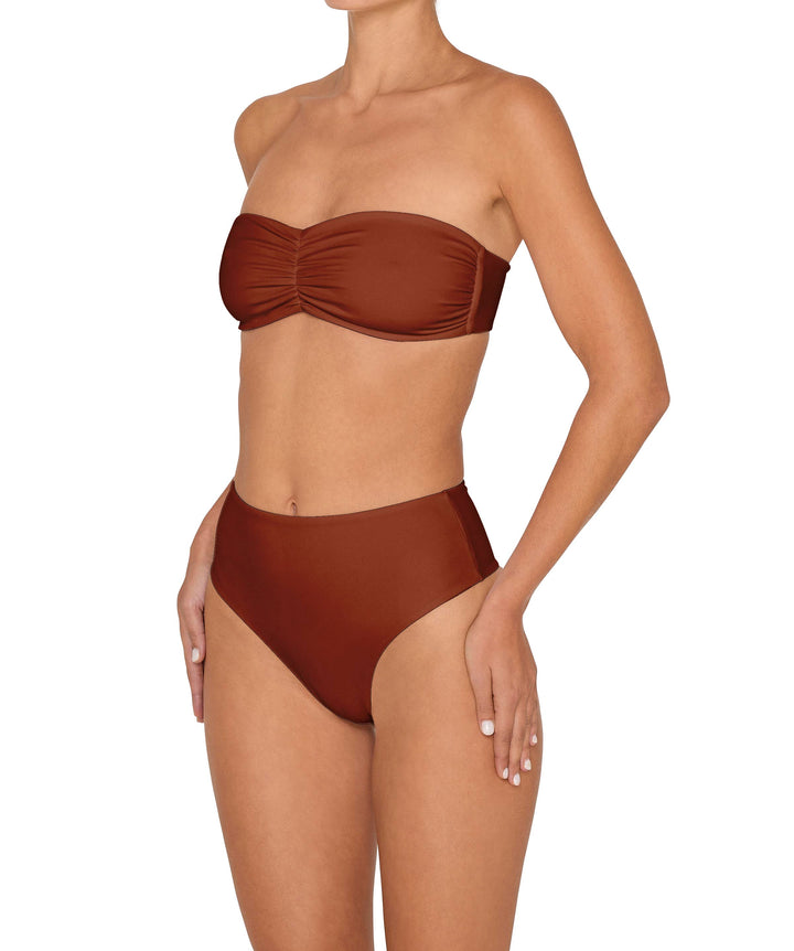 BSWS-T152 Center Front Shirred Bandeau Top