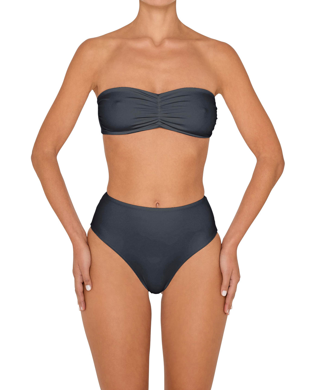 BSWS-T152 Center Front Shirred Bandeau Top