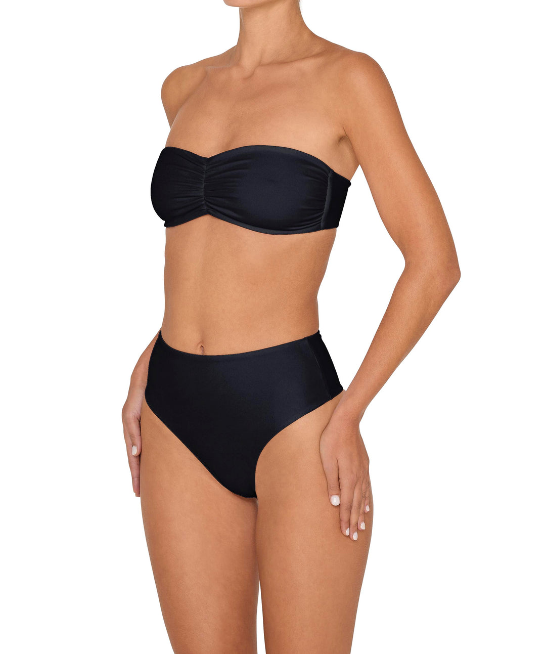 BSWS-T152 Center Front Shirred Bandeau Top