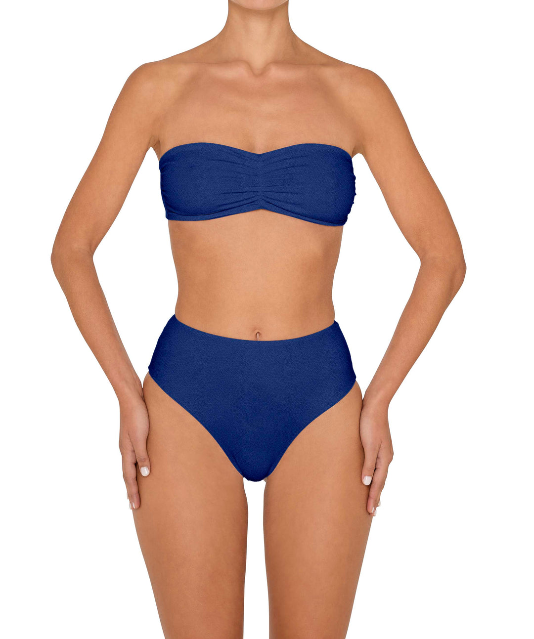 BSWS-T152 Center Front Shirred Bandeau Top