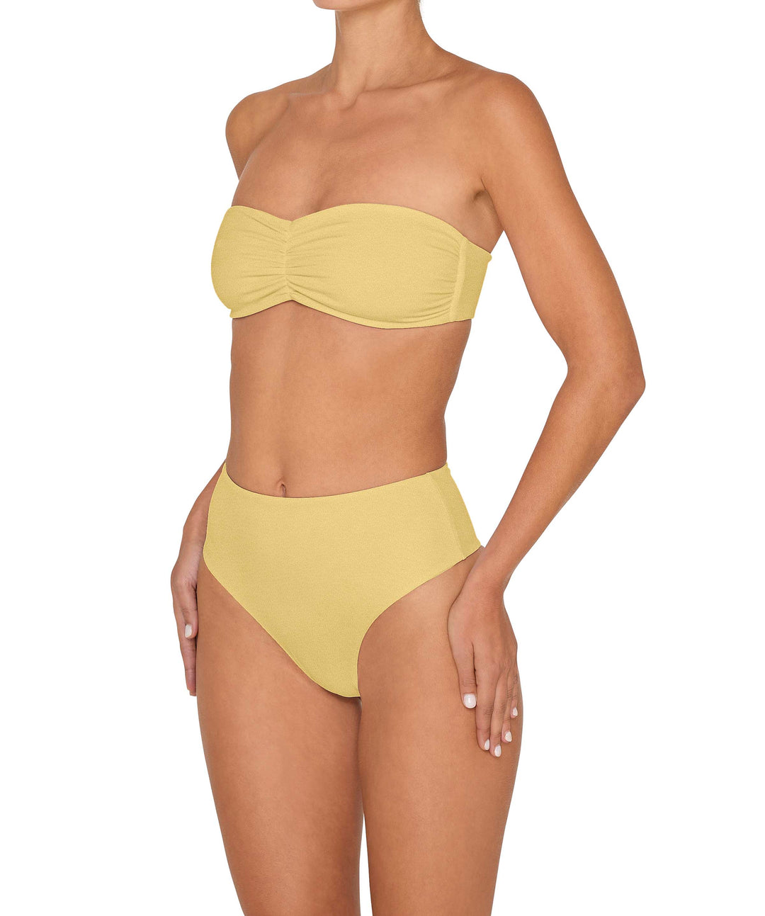 BSWS-T152 Center Front Shirred Bandeau Top