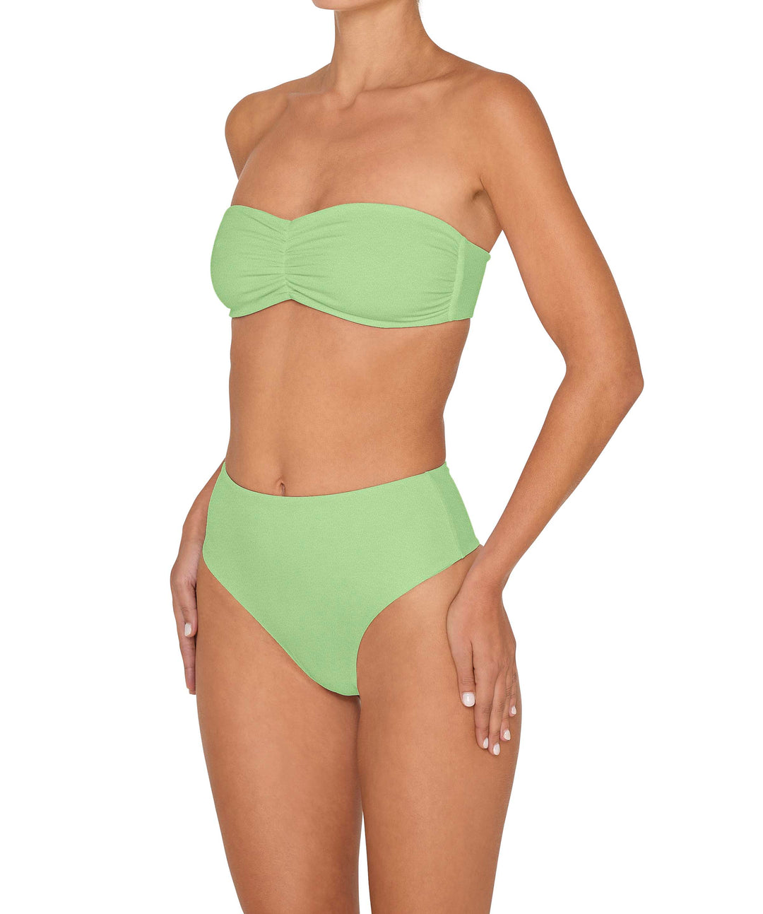 BSWS-T152 Center Front Shirred Bandeau Top