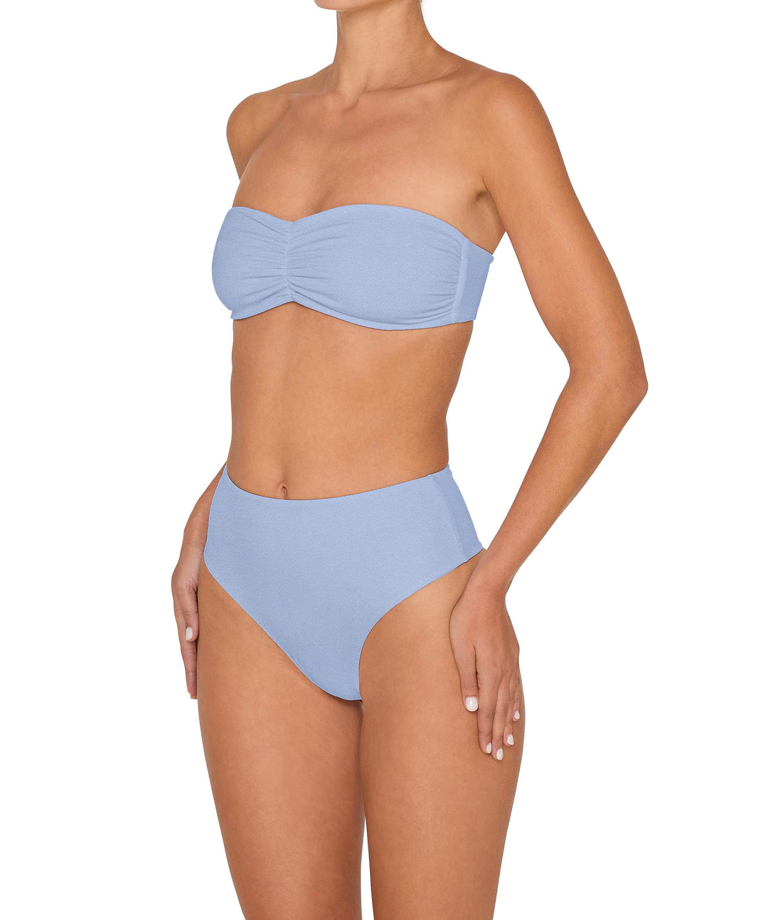 BSWS-T152 Center Front Shirred Bandeau Top