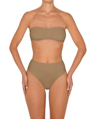 BSWS-T152 Center Front Shirred Bandeau Top