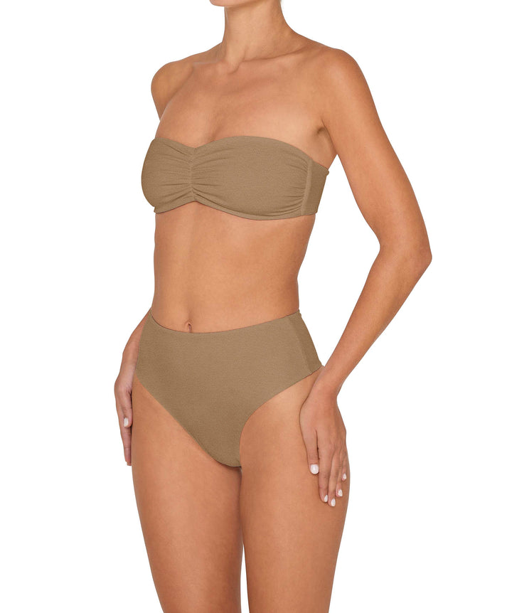BSWS-T152 Center Front Shirred Bandeau Top