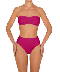 BSWS-T152 Center Front Shirred Bandeau Top