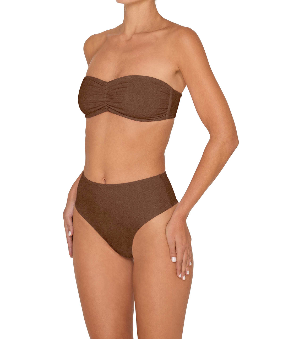 BSWS-T152 Center Front Shirred Bandeau Top