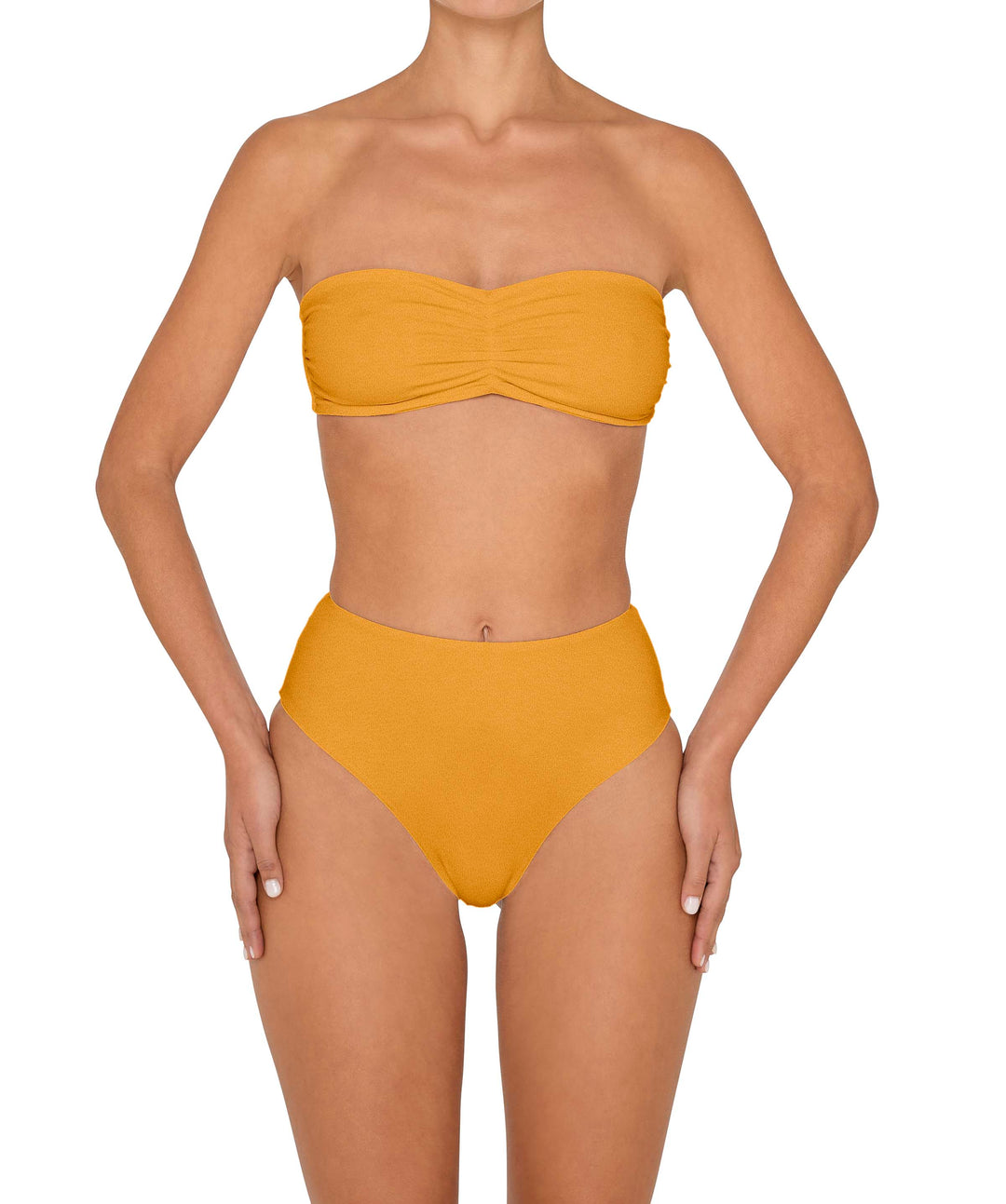 BSWS-T152 Center Front Shirred Bandeau Top