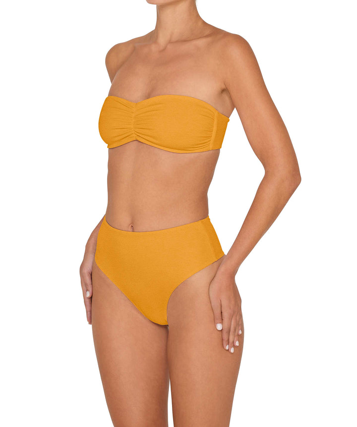 BSWS-T152 Center Front Shirred Bandeau Top