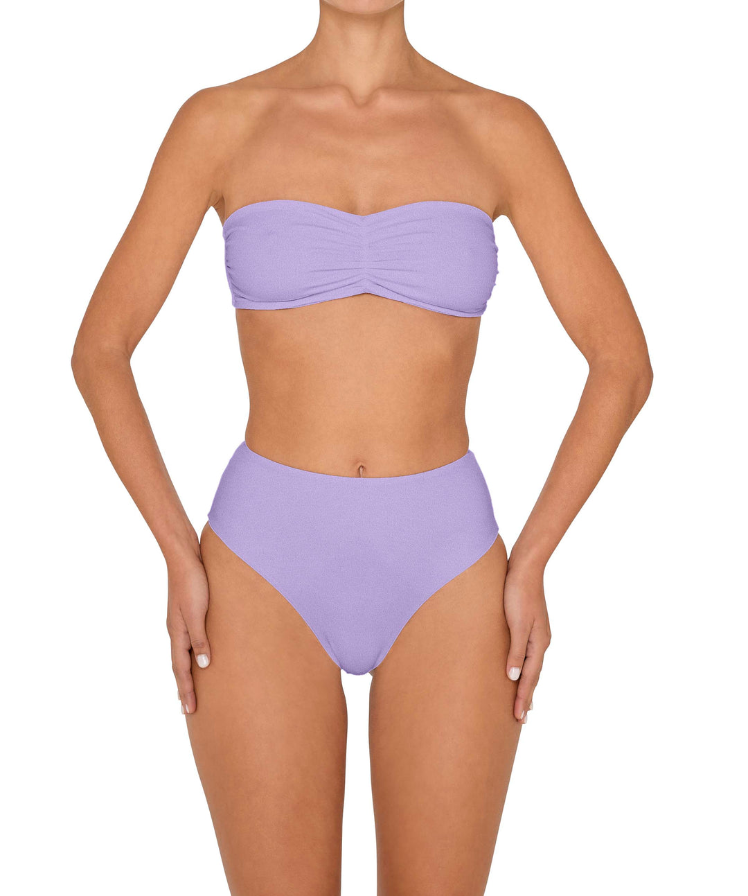 BSWS-T152 Center Front Shirred Bandeau Top